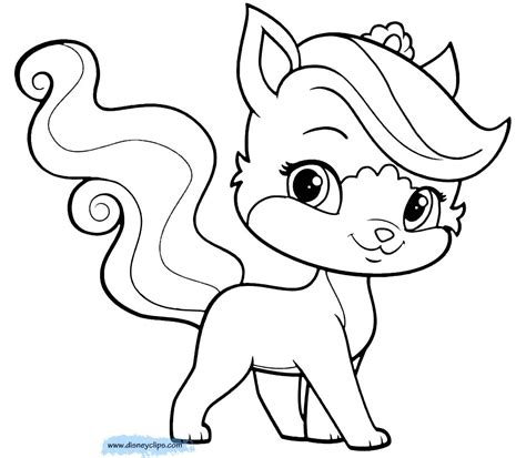 Disney Palace Pets Coloring Pages Sketch Coloring Page