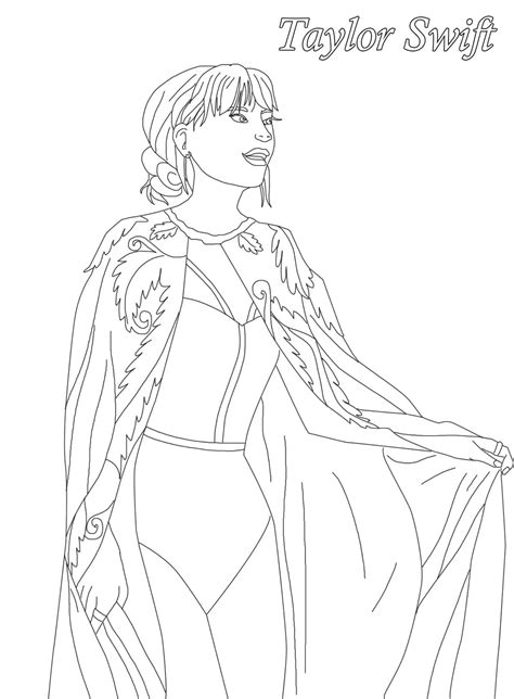 Taylor Swift Image coloring page - Download, Print or Color Online for Free