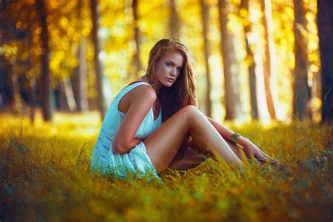 women Outdoors, Sitting, Women, Model, Trees, Nature Wallpapers HD / Desktop and Mobile Backgrounds