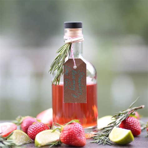 Strawberry, Rosemary And Lime Gin - A fruity twist on an old favourite | Gin infusion recipe ...