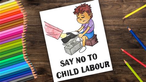 Child Labour Child Beggar Drawing Child labour refers to the ...