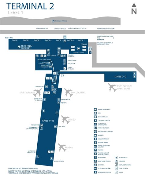 Phoenix Airport Gate Map | Living Room Design 2020