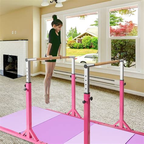 Kids Adjustable Width & Height Gymnastics Parallel Bars | Gymnastics ...