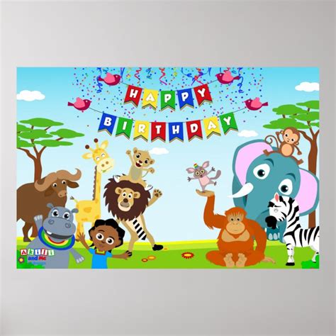 Akili and Me Birthday Poster | Zazzle.com