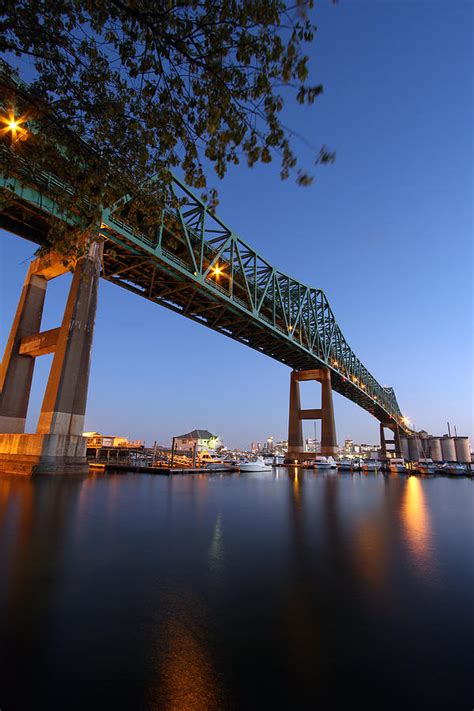 Boston Mystic River Bridge Photograph by Juergen Roth