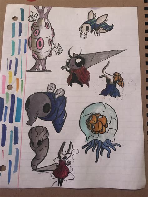 I decided to draw more hollow knight bosses! : r/HollowKnight