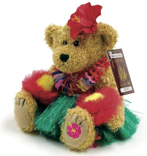 Bearfoot Hawaiian Collectible - Modern Hula Bear - HawaiiGifts.com