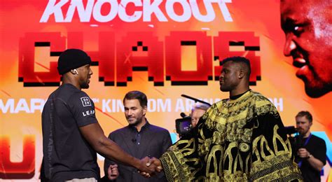 Anthony Joshua vs. Francis Ngannou Presser and Weigh In Time, Date and ...