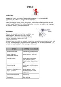 Examples of Original Oratory Speeches