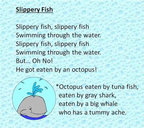 "Slippery Fish" finger play and chant