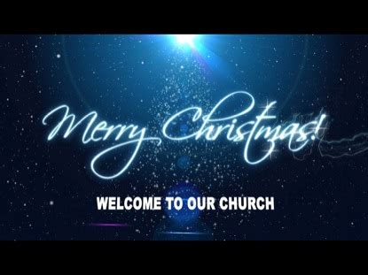 Christmas Tree Motion: Welcome To Our Church | Focus Media ...