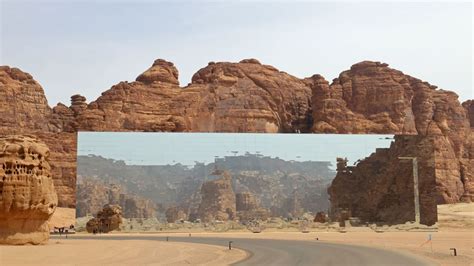 The shimmering mirrored building that vanishes into the desert | CNN