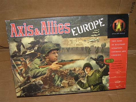 Axis and Allies Europe WWII Strategy Board Game Hasbro / Avalon Hill 1999