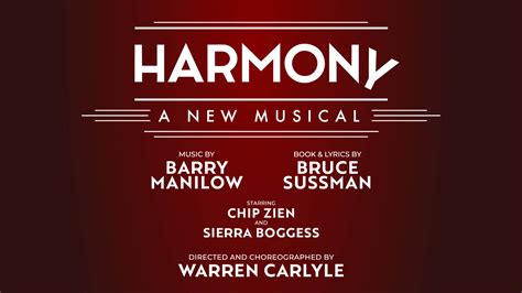 Harmony: A New Musical • TKTS Now On Sale! • Barry Manilow