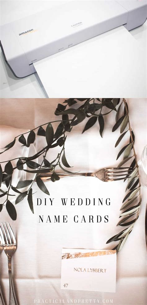 DIY Wedding Name Cards | Wedding name cards, Wedding name, Diy wedding