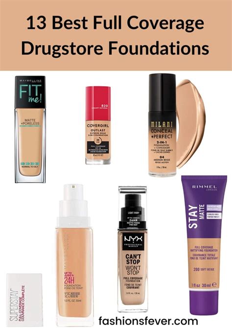 13 Best Full Coverage Drugstore Foundations Of 2022 - Fashion's Fever