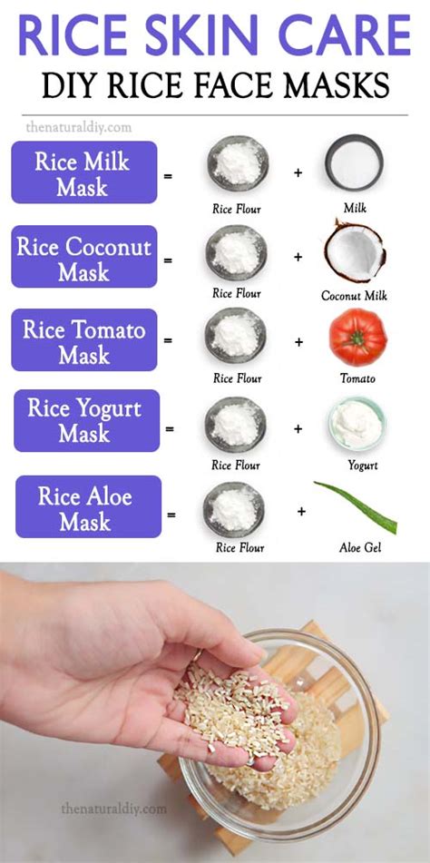 10 RICE FACE MASKS - The Natural DIY