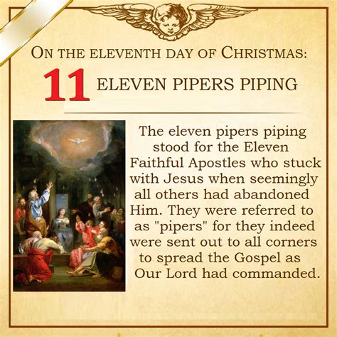 Eleventh day of Christmas meaning. | Catholic christmas, 12 days of xmas, Catholic