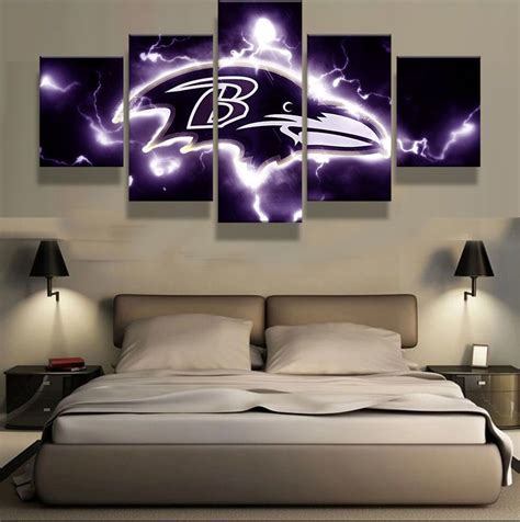 Baltimore Ravens Sport Art Wall Modern Abstract Canvas Picture Prints ...