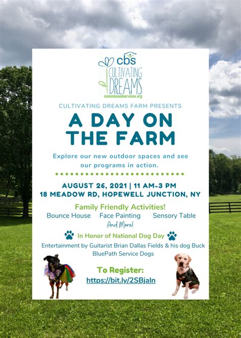 A Day On The Farm Event - Cultivating Dreams