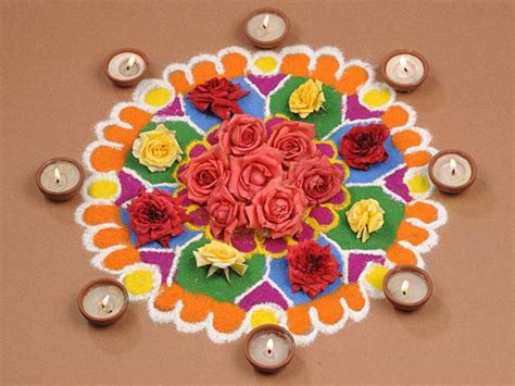 Diwali Rangoli Designs: Here are 10 unique flower Rangoli designs to ...