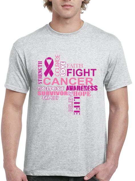 IWPF - Mens Cancer Awareness Fight Breast Cancer Short Sleeve T-Shirt - Walmart.com - Walmart.com