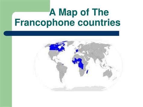 PPT - Francophone Countries PowerPoint Presentation, free download - ID:6972487