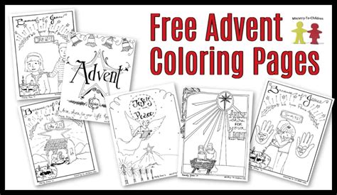 Free Advent Coloring Pages for Kids (Christmas Printables)