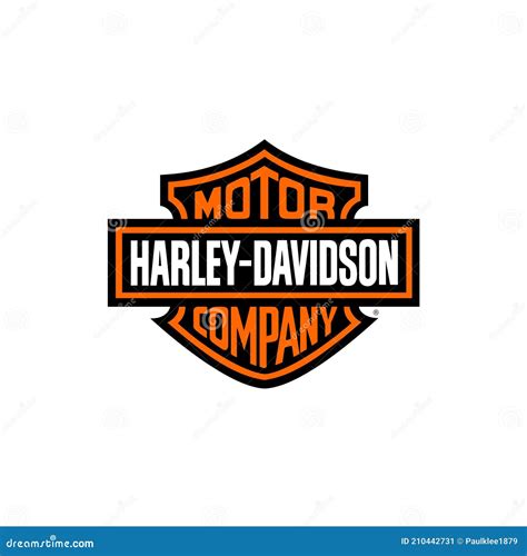 Harley Davidson Logo Editorial Illustrative on White Background Editorial Photo - Illustration ...