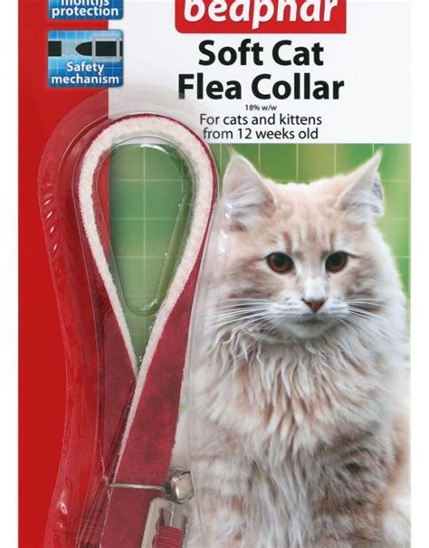 Cat Flea Collar Velvet - Assorted Colours 30cm - Pet Care By Post