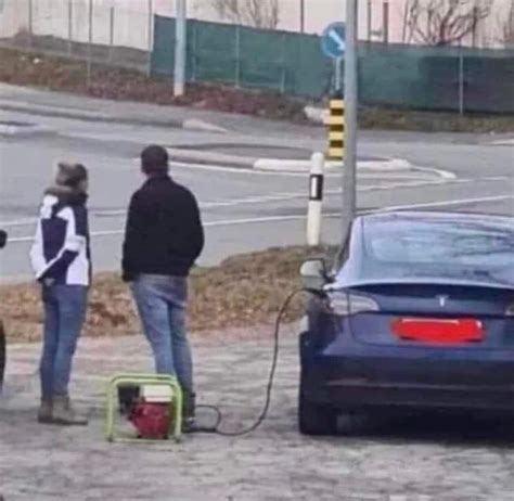 Funny Tesla Charging Picture | MachEforum - Ford Mustang Mach-E News ...