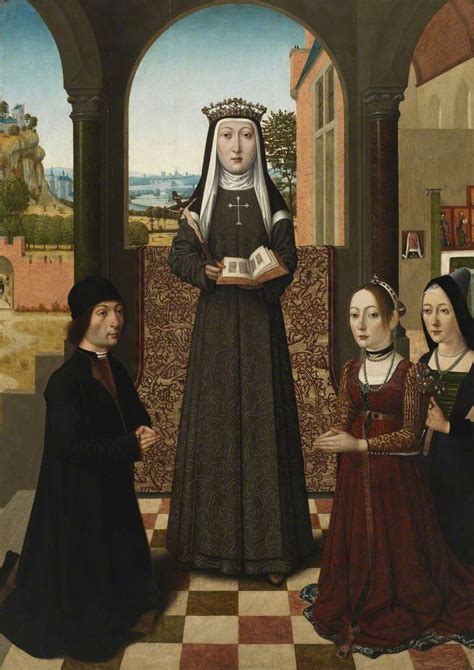 Saint Catherine of Bologna with Three Donors | Art UK