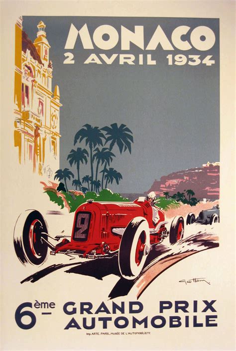 The Monaco Grand Prix - Twenty-Four Vintage Posters - Flashbak