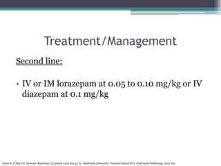 Acute Dystonia | PPT