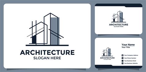 modern architecture logo design and branding card template 7958335 ...