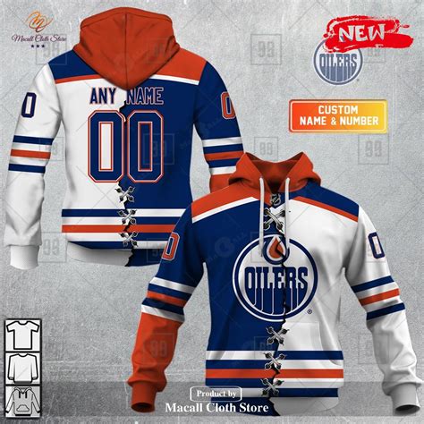 Personalized NHL Edmonton Oilers Mix Color Jersey 2023 Hoodie ...