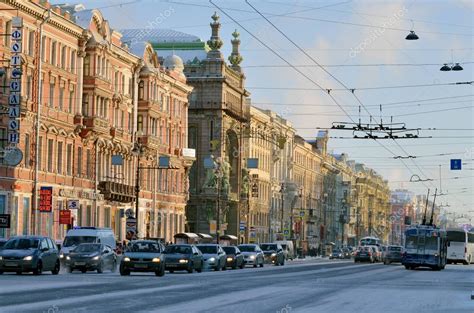 Nevsky Prospekt in winter. – Stock Editorial Photo © parasunak.yandex ...