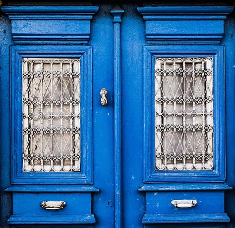 winter, door, window, wooden, blue, entrance, white, wall, house, old ...