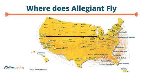 Where does Allegiant Fly, Flight Destinations & Route Map