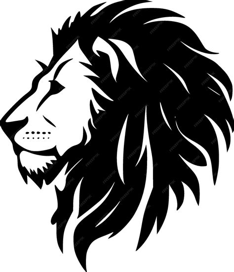 Premium Vector | Lion Minimalist and Flat Logo Vector illustration