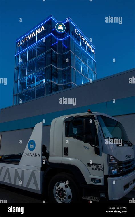 Carvana car vending machine in Greensboro NC Stock Photo - Alamy