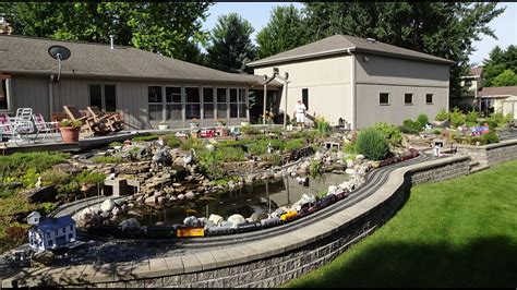 Large Private Model Railroad RR LGB G Scale Gauge Train Layout of Dennis Cipcich's awesome ...