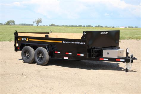 7’W x 14’L Tandem Axle 7K Dump Trailer, 8Ton Lift, GVWR 15,400lbs or ...