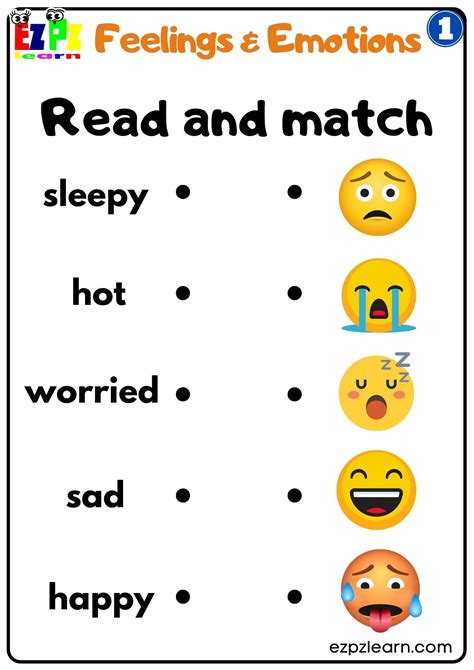 Feelings Vocabulary Worksheet - Language Advisor - Worksheets Library