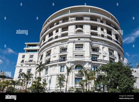 Exterior detail of Hermitage Hotel in Monaco Stock Photo - Alamy