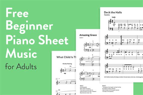 Free Beginner Piano Sheet Music | Learn to Play Easy Songs