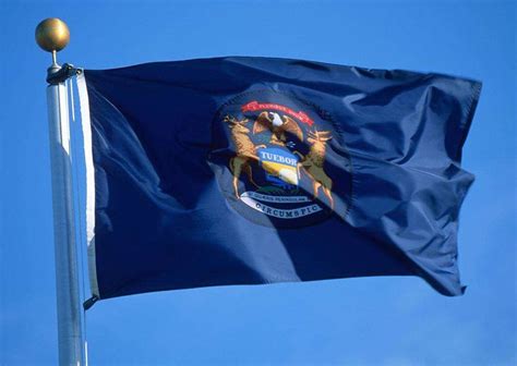 Michigan State Flags - Nylon & Polyester - 2' x 3' to 5' x 8'