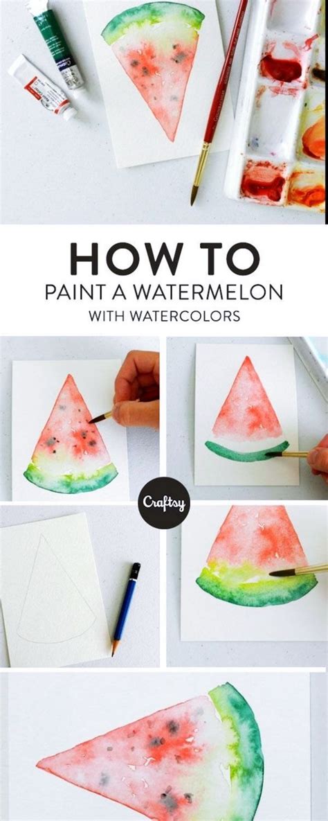 Quick-5-Minute-Painting-Projects #watercolorarts | Basic watercolor, Summer painting ...