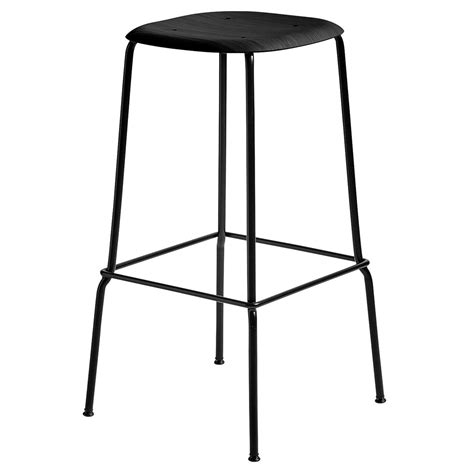 HAY Soft Edge 80 bar stool 75 cm, black | Finnish Design Shop