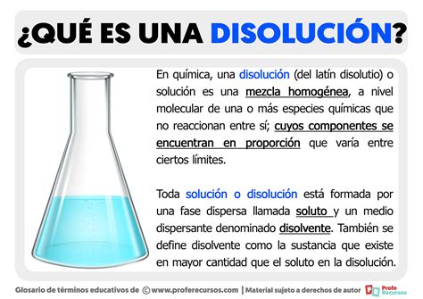 Qué es una Disolución | Definición de Disolución